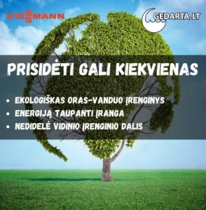 Prisidėti gali kiekvienas: Oras-vanduo šilumos siurbliai „Vitocal“