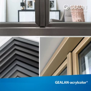 Atnaujinta GEALAN-acrylcolor® spalvų programa