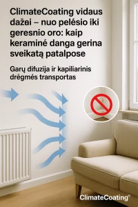 ThermoVital – antipelėsiniai termokeraminiai vidaus dažai sveikesniam orui ir ilgalaikei pelėsio prevencijai
