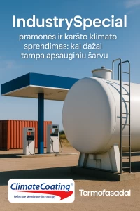 IndustrySpecial – pramoninių paviršių apsauga nuo karščio, UV ir korozijos: kai dažai tampa šarvu.