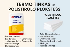 PerlitTherm CS II ar polistirolo plokštės? Kuris šiltinimo būdas efektyvesnis ir sveikesnis jūsų namams