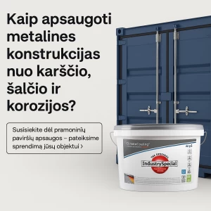 Kaip apsaugoti metalines konstrukcijas nuo karščio, šalčio ir korozijos