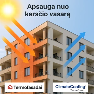 Kaip apsaugoti pastatą nuo karščio vasarą – išmanus sprendimas be kondicionieriaus