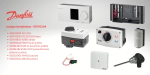Danfoss ECL Comfort 210 valdiklio komplektas šildymui ir karštam vandeniui - 087H3104
