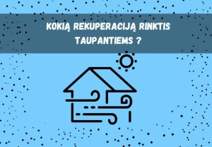 Biudžetinis rekuperacijos variantas – taupantiems