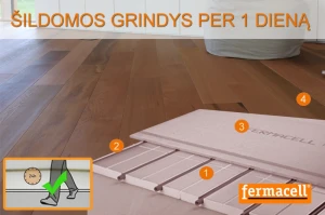 Šildomos grindys per 1 dieną