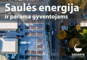 Saulės energija ir parama gyventojams