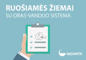 Ruošiamės žiemai su oras - vanduo sistema