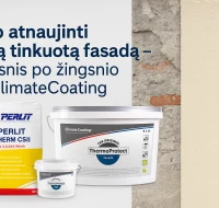Seno tinkuoto fasado atnaujinimas be papildomo šiltinimo: sprendimas su PerlitTherm CS II Seno tinkuoto fasado atnaujinimas be papildomo šiltinimo: sprendimas su PerlitTherm CS II