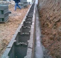 Betoniniai blokeliai sienoms ir pamatams