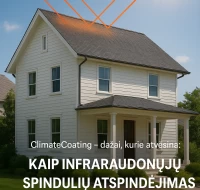 ClimateCoating® – infraraudonųjų spindulių atspindinti technologija, kuri atvėsina pastatus ir taupo energiją.