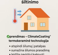 Termokeraminiai dažai: efektyvus būdas taupyti energiją be papildomo šiltinimo