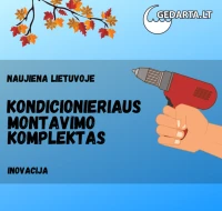 Naujiena palengvinsianti kondicionierių montavimo darbus