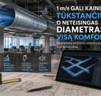 Nematoma vėdinimo sistemų pusė: kodėl 1 m/s gali kainuoti tūkstančius, o neteisingas diametras – visą komfortą