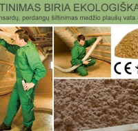 Itin efektyvus apšiltinimo būdas biria, ekologiška vata