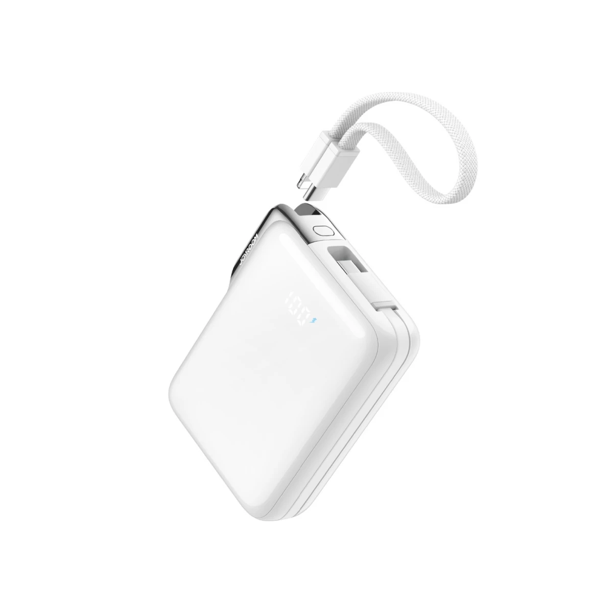 10 000 Mah 30 W powerbank Su Integruotu Usb-c iphone Lightning Kabeliu - Baltas