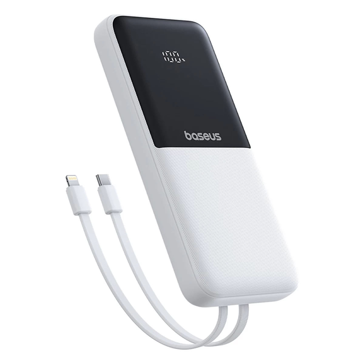 10000 Mah 22,5 W lipow Maitinimo Bankas Su Integruotu Usb-c iphone Lightning Kabeliu - Baltas