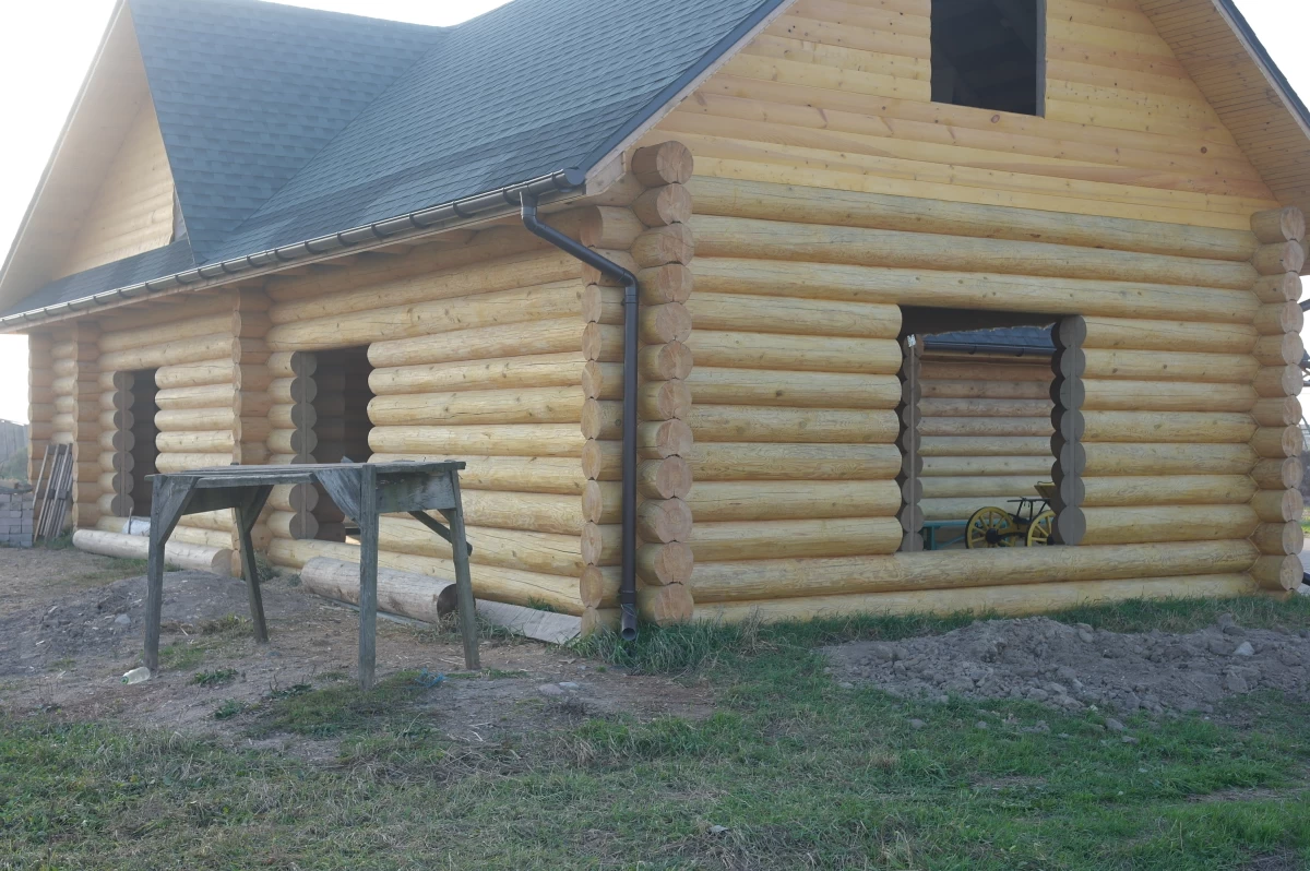 Rastinės pirtys, namai