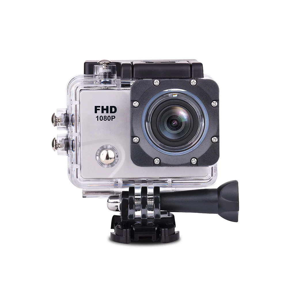 1080p Full Hd Wi-fi 12mpx Vandeniui Atsparus Plačiaekranis Sporto Fotoaparatas + Priedai Baltos Spalvos 1080p Full Hd Wi-fi 12mpx Vandeniui Atsparus Plačiaekranis Sporto Fotoaparatas + Priedai Baltos Spalvos