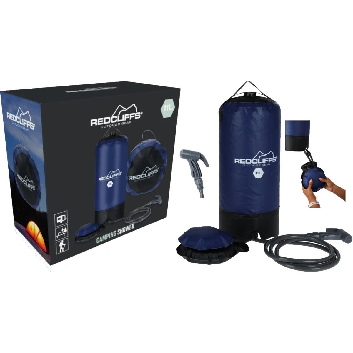 11l Saulės Kempingo Dušas Su Siurbliu Redcliffs