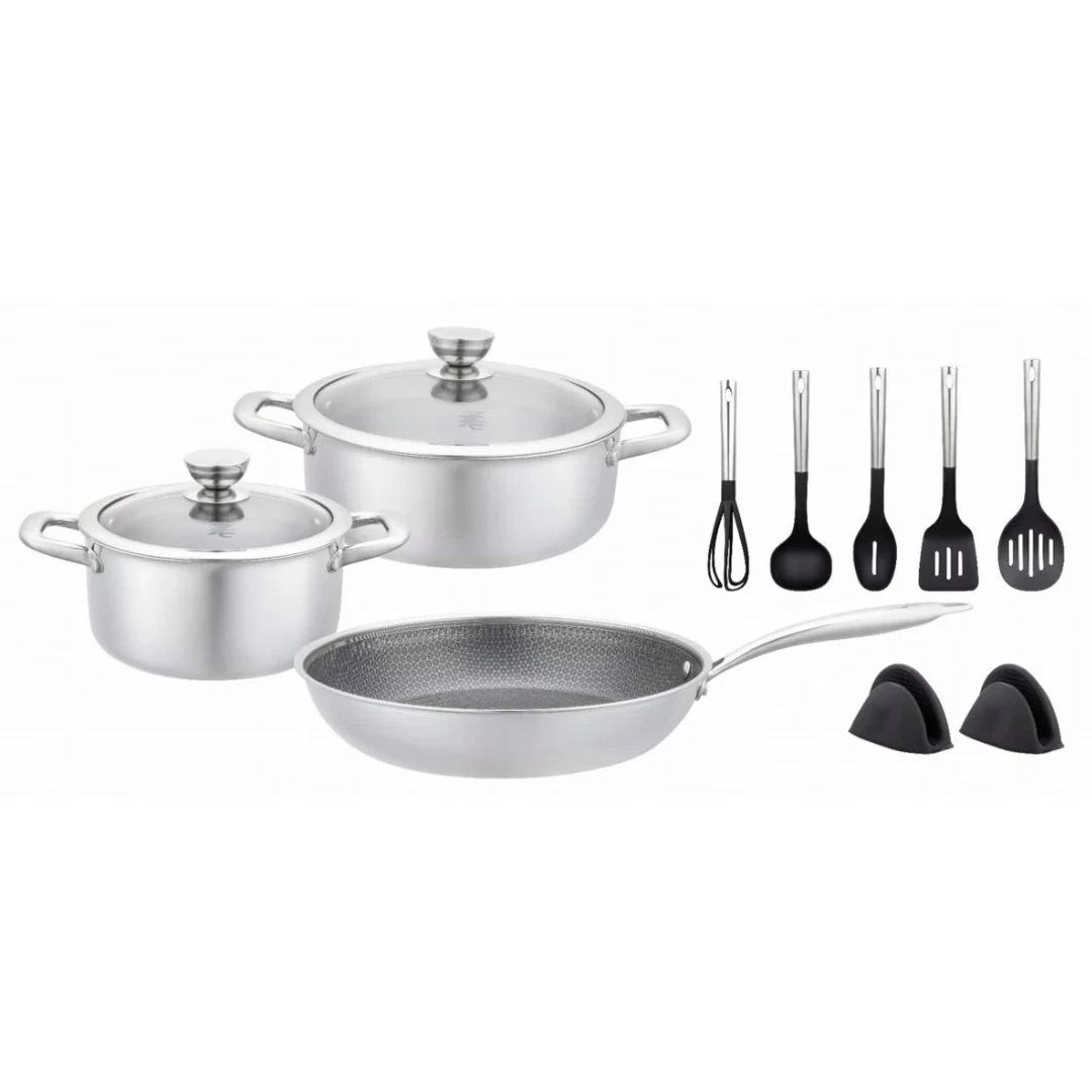 12 dalių plieninių puodų rinkinys ZWILLENTOFF, ZT-34331