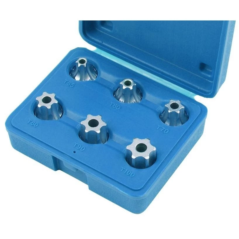 1/2 Galvučių su antgaliais rinkinys (TORX) 6vnt.