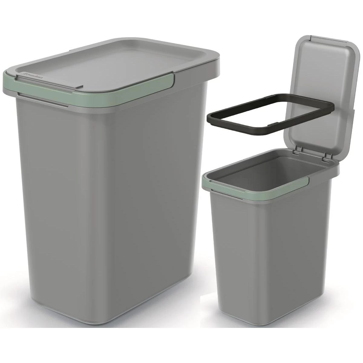 12 L Talpykla Systema Sortibox Smooth Grey