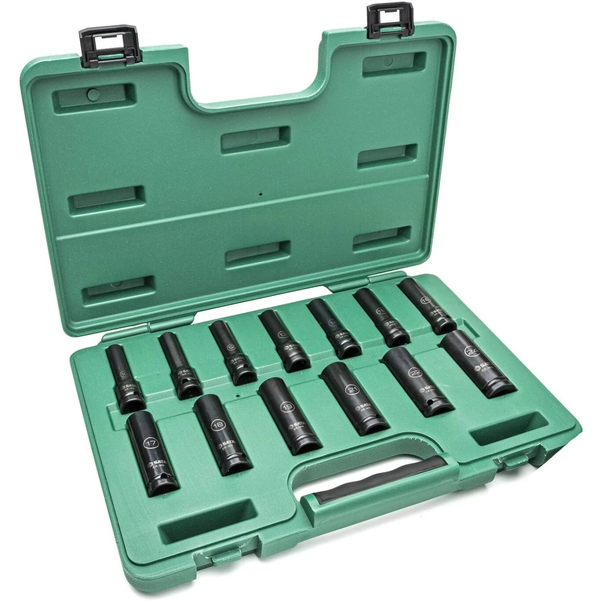 1/2 Prailgintų smūginių galvučių rinkinys (10-24mm)(13vnt) (plonasienės)