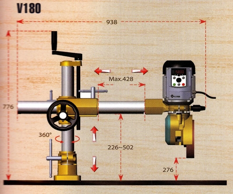 20-32-553 Padavimo – prispaudimo mechanizmas WOODLAND MACHINERY  (naujas)