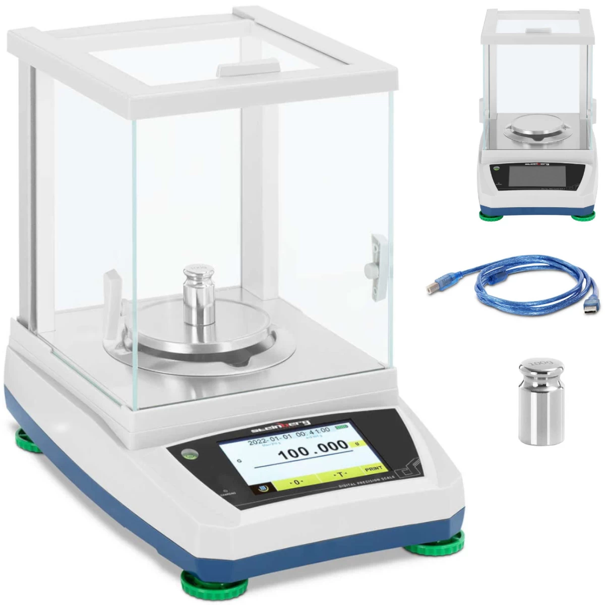 Analitinės Laboratorinės Svarstyklės Su Stikliniu Dangteliu Ir Lcd Jutikliniu Skydeliu 300 G / 0,001 G Analitinės Laboratorinės Svarstyklės Su Stikliniu Dangteliu Ir Lcd Jutikliniu Skydeliu 300 G / 0,001 G