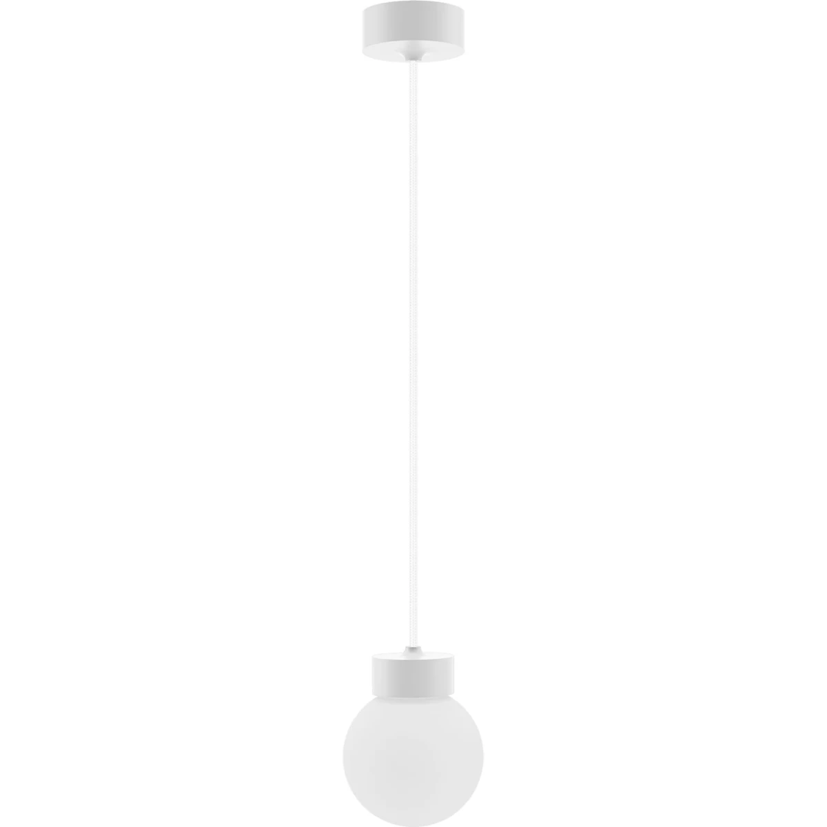 Barrel-orb Ball 1-light White