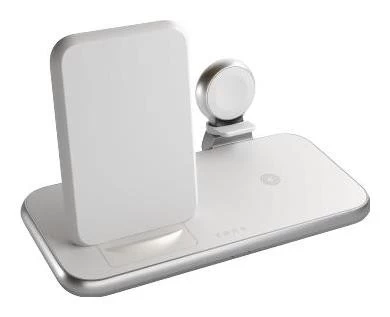 Belaidis įkroviklis Zens Aluminium 4in1 Stand Wireless Charger - Belaidė įkrovimo Stotelė, Skirta įkrauti Iki Trijų įrenginių (45 W), Su Galimybe įkrauti Keturis Belaidis įkroviklis Zens Aluminium 4in1 Stand Wireless Charger - Belaidė įkrovimo Stotelė, Skirta įkrauti Iki Trijų įrenginių (45 W), Su Galimybe įkrauti Keturis