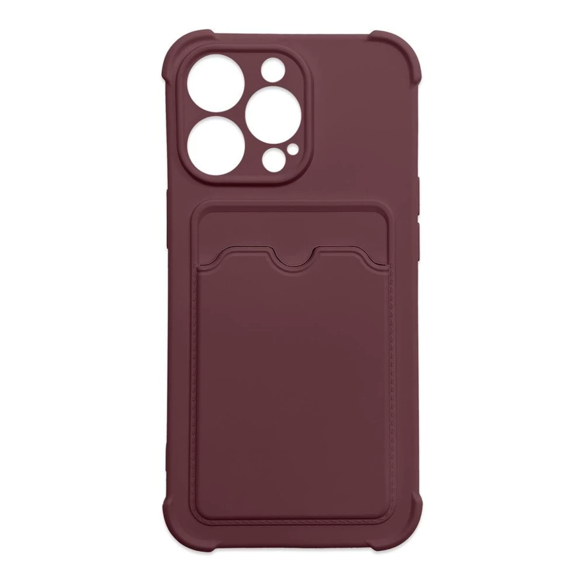 Card Armor Case Wallet Silicone Armor Case Air Bag Raspberry For Iphone 12 Pro