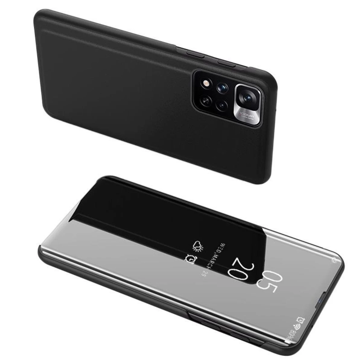 clear View Dėklas realme 10 Flip Cover Black