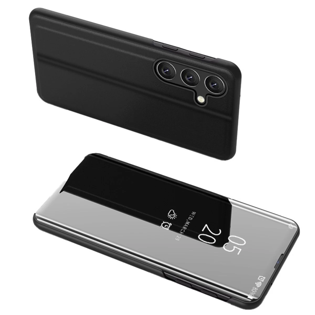 clear View Dėklas samsung Galaxy A54 5g Dėklas Su Atvartu Juodas