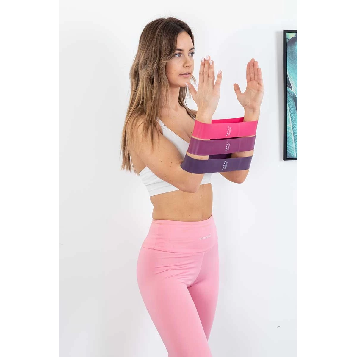 Crossfit Mini Band 5in1 Enero Fit Treniruočių Gumos Rinkinys