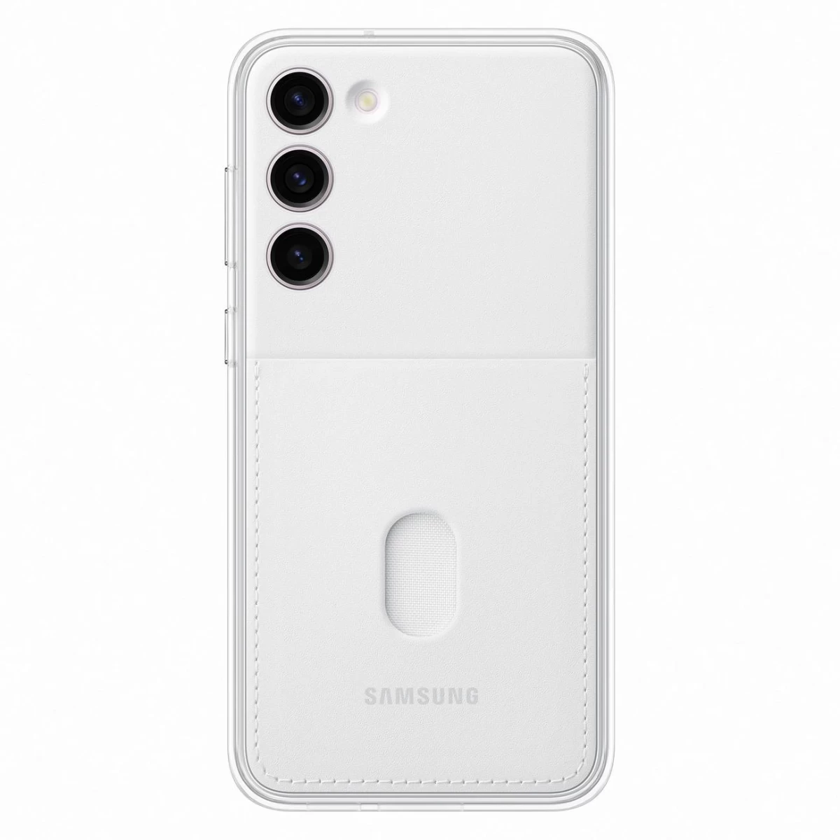 Dėklas Su Nuimama Nugarėle samsung Galaxy S23+ Frame Cover, Baltas