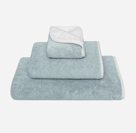 Dvipusis vonios rankšluostis Bicolore 70x140, sea mist, 1005929010003