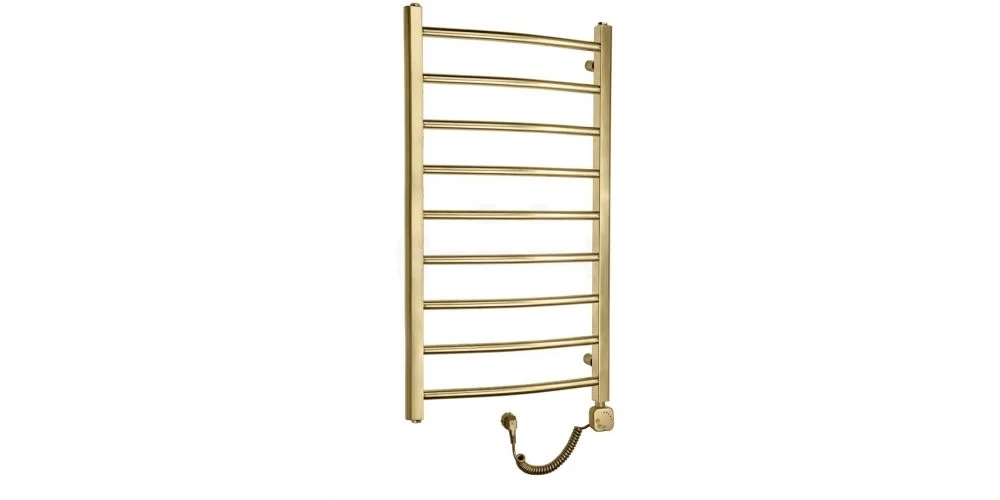 Elektrinis rankšluosčių džiovintuvas Wobbee Brymbo 50x90 cm, dešininis, braižyto aukso