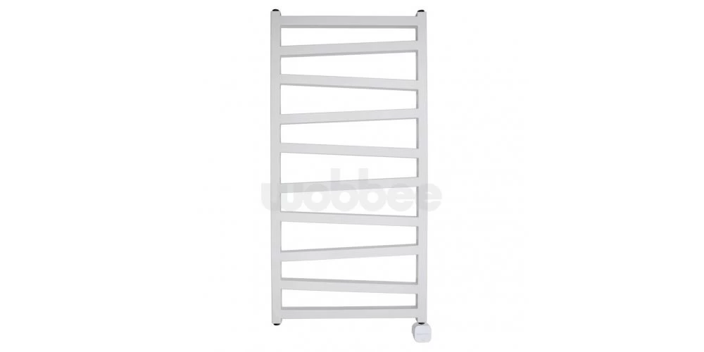 Elektrinis rankšluosčių džiovintuvas Wobbee Pentre 50x100 cm, dešininis, baltas