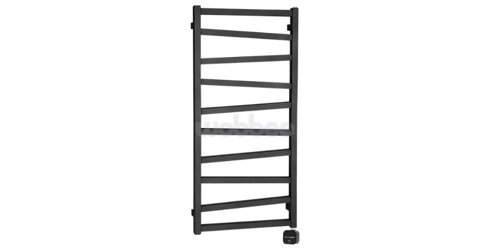 Elektrinis rankšluosčių džiovintuvas Wobbee Pentre 50x100 cm, dešininis, juodas