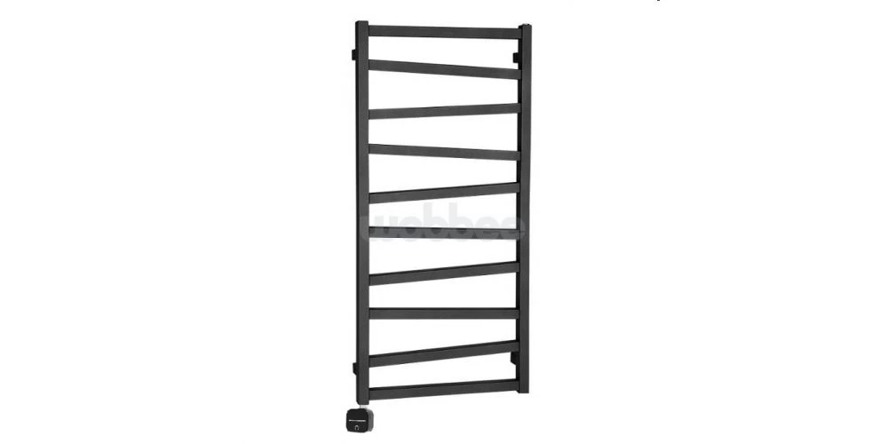 Elektrinis rankšluosčių džiovintuvas Wobbee Pentre 50x100 cm, kairinis, juodas