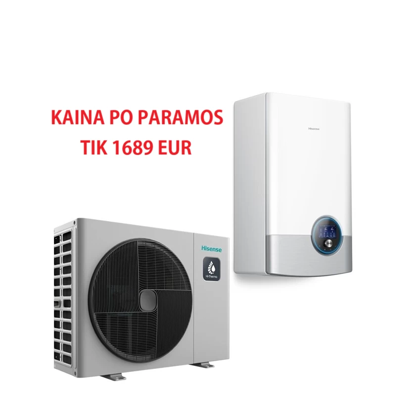 Hisense Hi Therma Split oras/vanduo šilumos siurblys 12.0/10.0kW