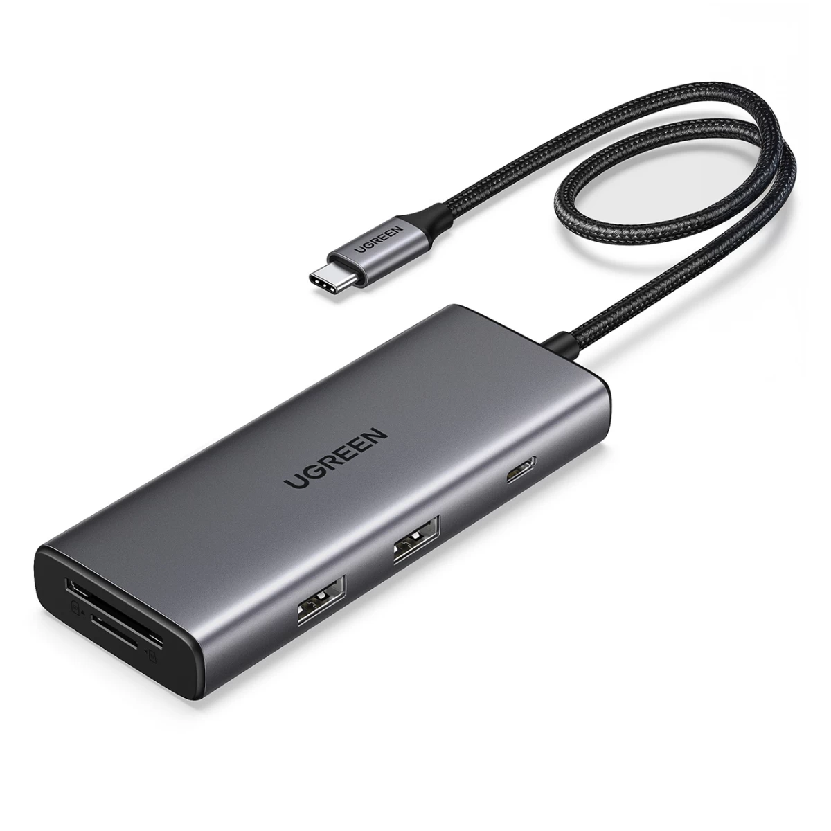 Hub 7in1 Usb-c į Hdmi Usb-c Usb-c Usb-a Sd Tf Skirstytuvas - Pilkas