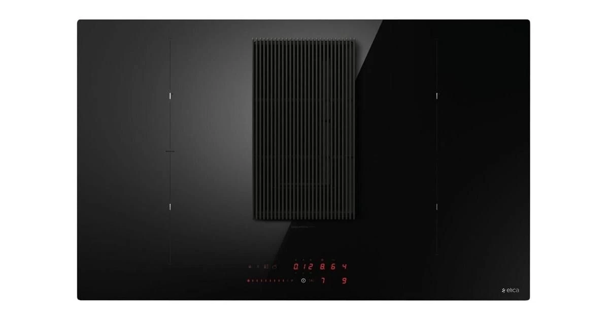 Indukcinė kaitlentė su integruotu gartraukiu Elica NikolaTesla PRIME S+ BL/A/83