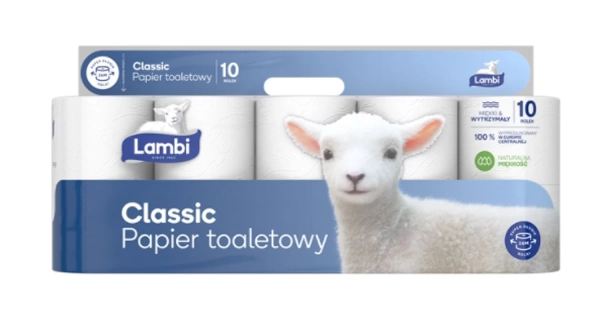 Išversti Produkto Pavadinimą į Lietuvių Kalbą: Lambi, Classic Toilet Paper, 10 Rolls (hit).