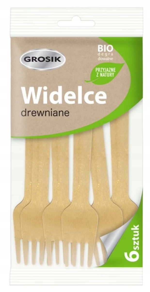 Jan Niezbędny Medinės Vienkartinės šakutės, 6 Vnt.