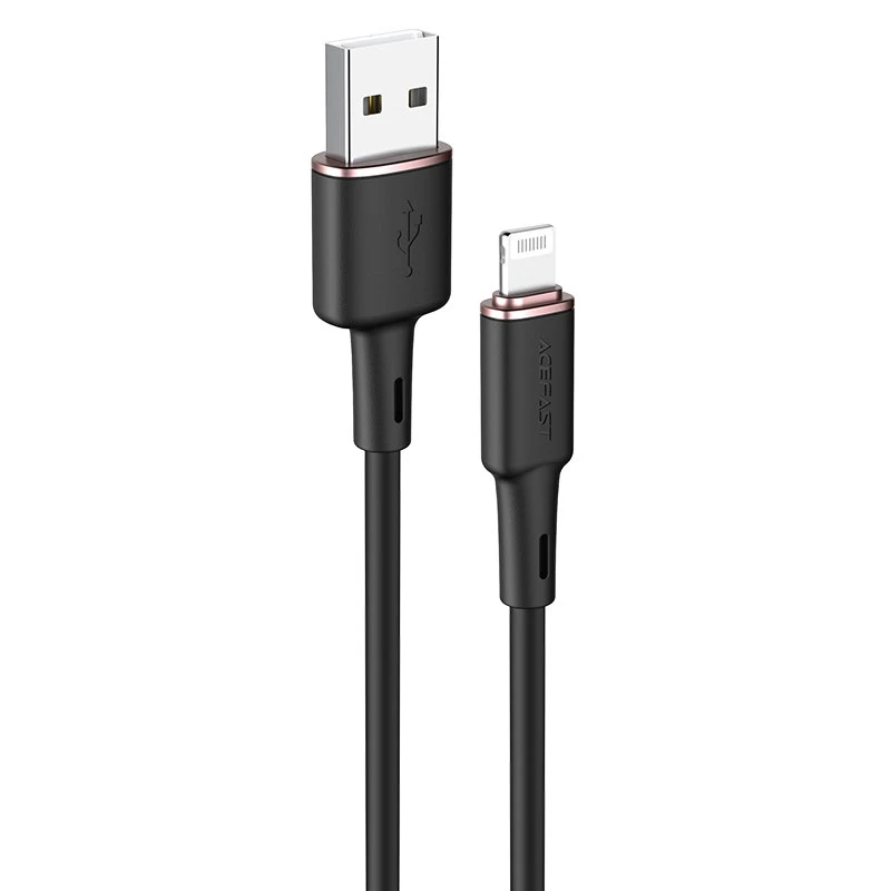 Kabelis Iphone Mfi Usb - Lightning 2.4a 1.2m Juodas