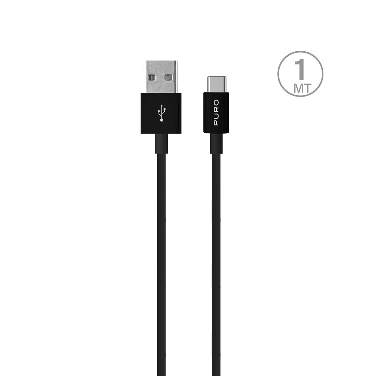 Kabelis Usb-a - Usb-c 1 M - Juodas