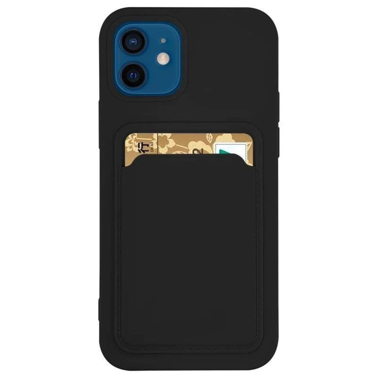 Kortelių Dėklas Silikoninis Piniginės Dėklas Su Kortelių Kišenėle, Skirtas Samsung Galaxy A22 4g Juodas Kortelių Dėklas Silikoninis Piniginės Dėklas Su Kortelių Kišenėle, Skirtas Samsung Galaxy A22 4g Juodas